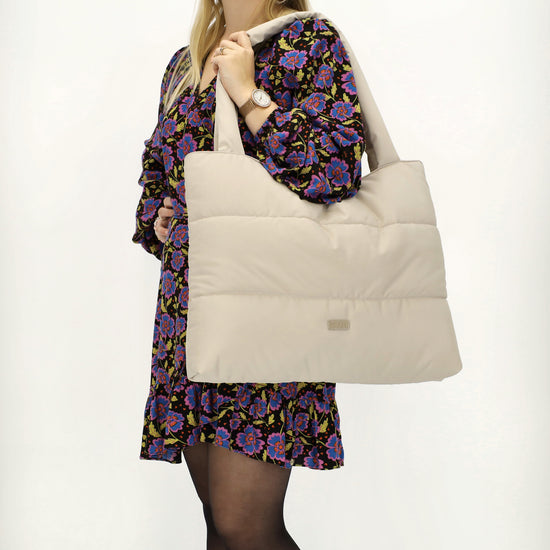 Shopper 55x40cm Natur aus Nylon|Polyester - leder-accessoires.com