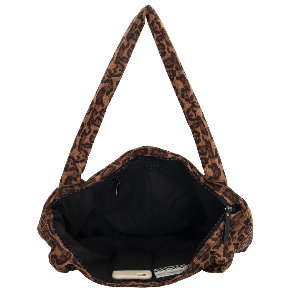 Shopper 55x40cm Leo-Optik aus Nylon|Polyester - leder-accessoires.com