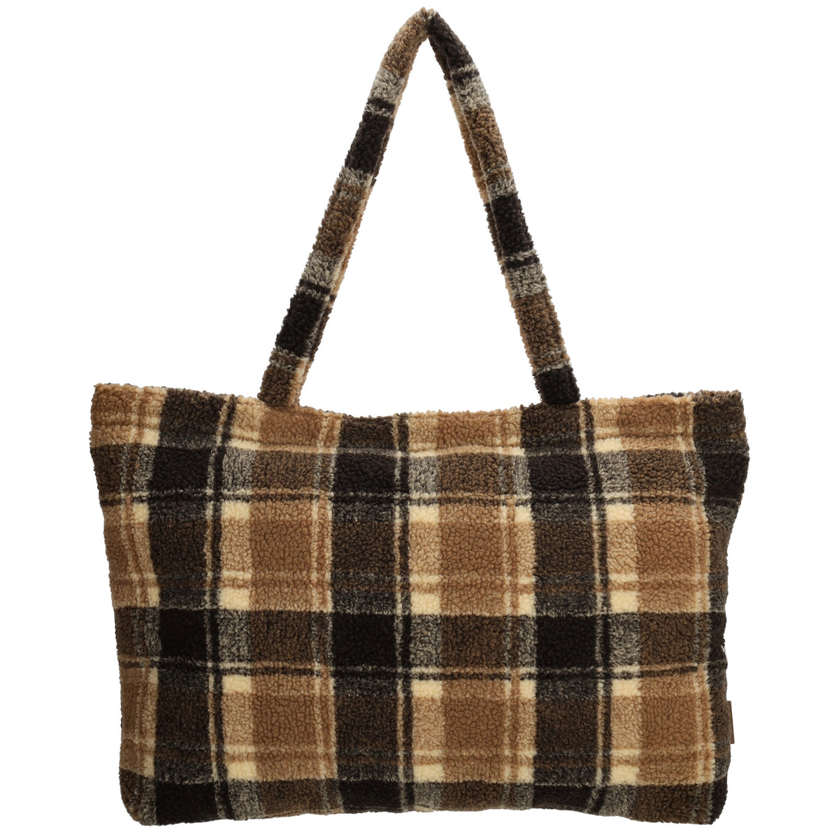 Teddytasche 60x36cm in Schwarz|Braun Karo - leder-accessoires.com