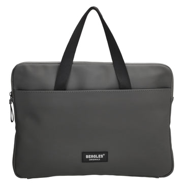 Businesstasche 34,5 x 24cm in Grau|Anthrazite aus Polyester mit Reißverschluss - leder-accessoires.com