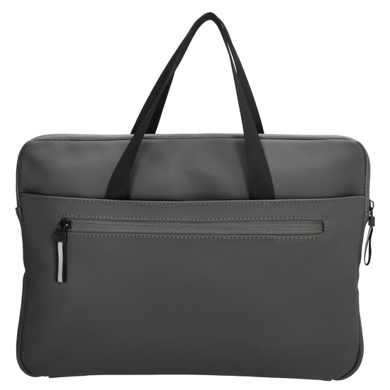 Businesstasche 34,5 x 24cm in Grau|Anthrazite aus Polyester mit Reißverschluss - leder-accessoires.com