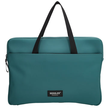 Businesstasche 34,5 x 24cm in Petrol aus Polyester mit Reißverschluss - leder-accessoires.com