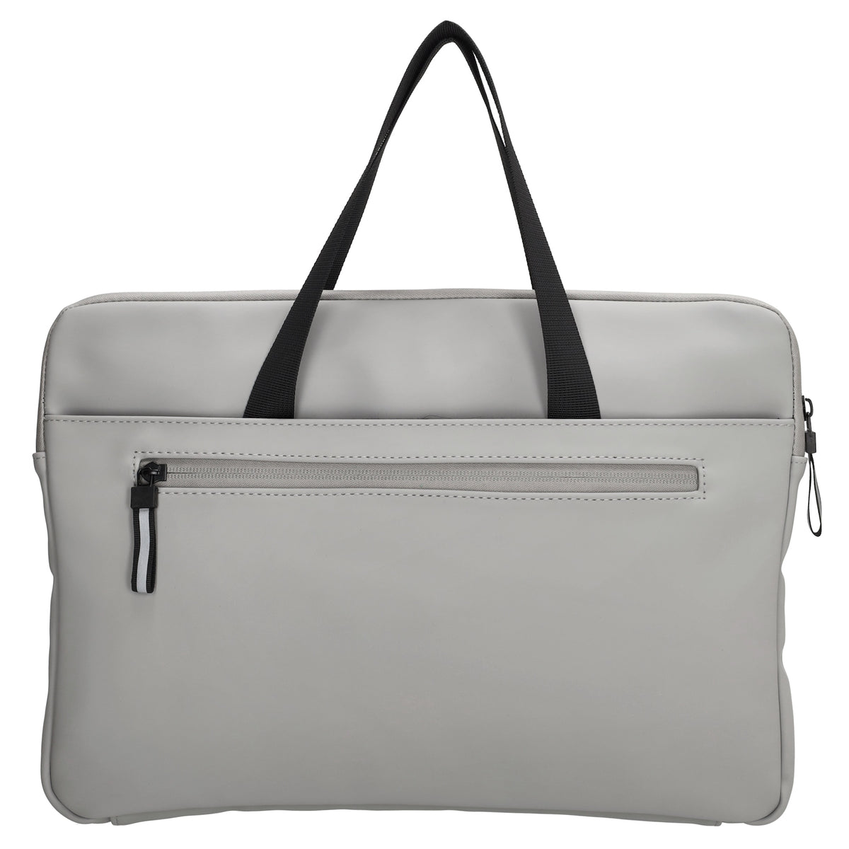 Businesstasche 34,5 x 24cm in Hellgrau aus Polyester mit Reißverschluss - leder-accessoires.com