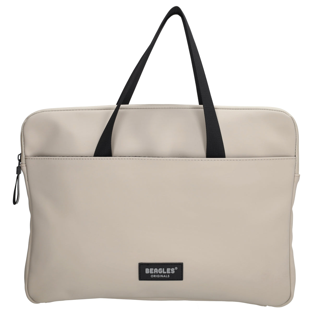 Businesstasche 34,5 x 24cm in Beige aus Polyester mit Reißverschluss - leder-accessoires.com
