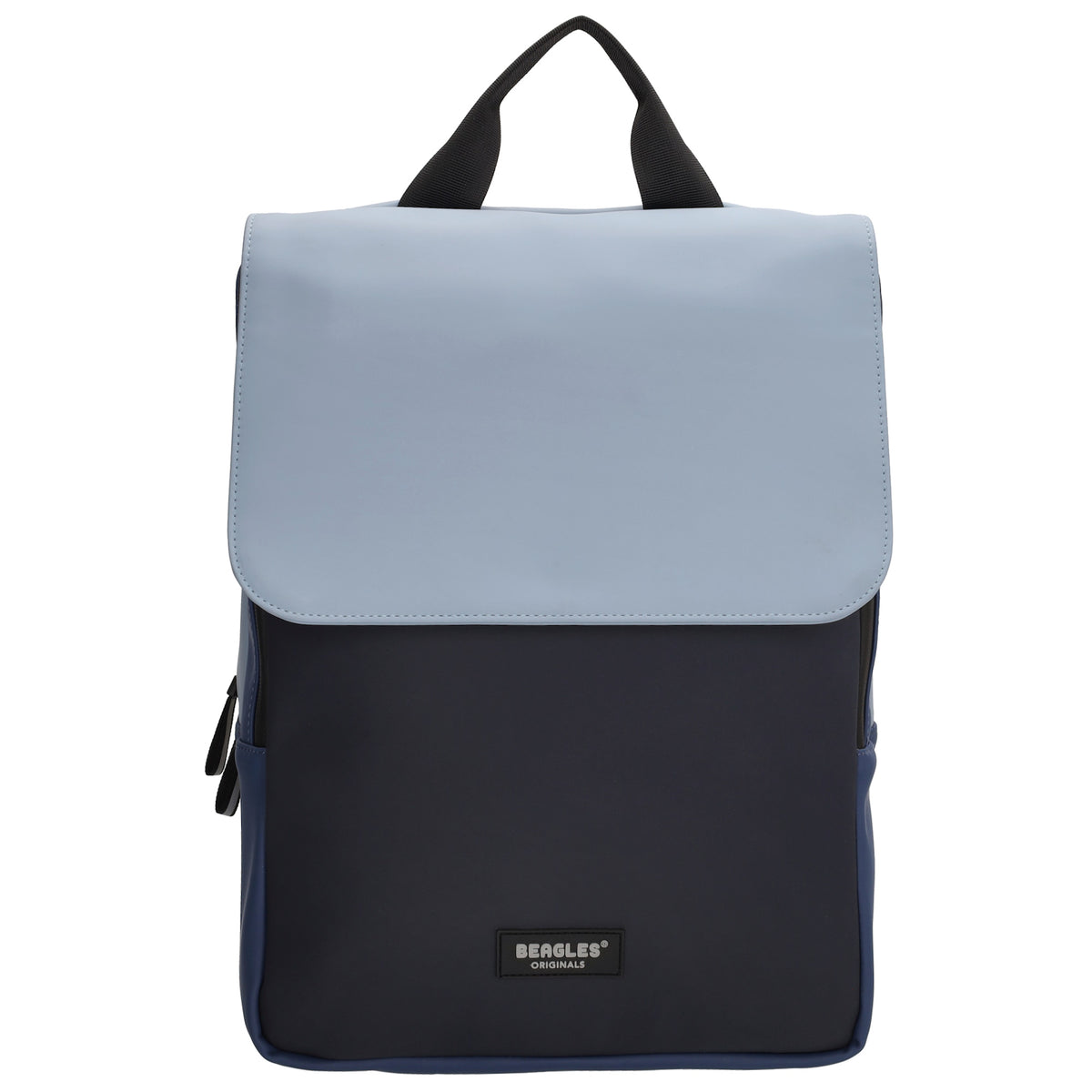 Rucksack 38x28x12 in Marine|Blau Multi mit Überschlag - leder-accessoires.com