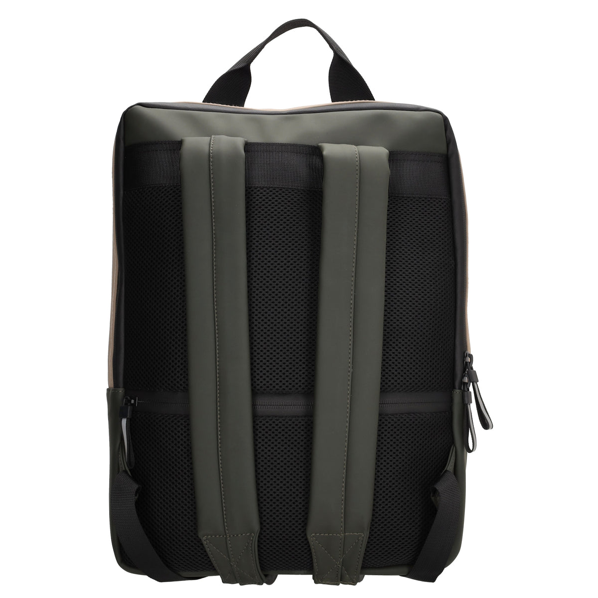 Rucksack 38x28x12 in Olivgrün Multi mit Überschlag - leder-accessoires.com