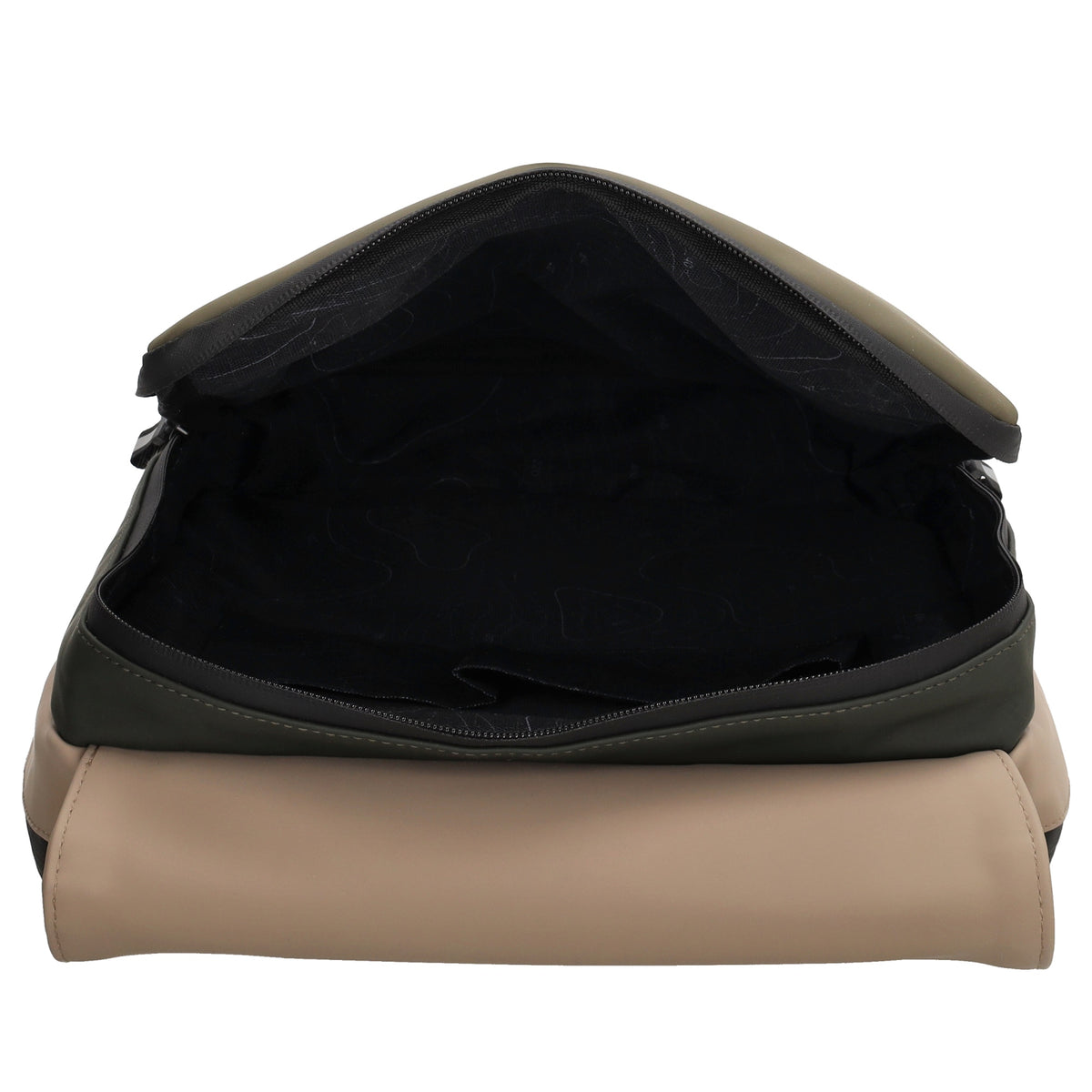 Rucksack 38x28x12 in Olivgrün Multi mit Überschlag - leder-accessoires.com