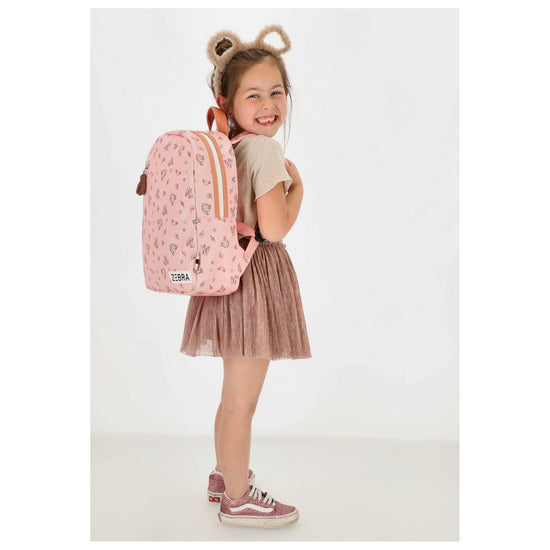 Kinderrucksack 25x35cm mit Einhornpferd-Muster in Rosa - leder-accessoires.com