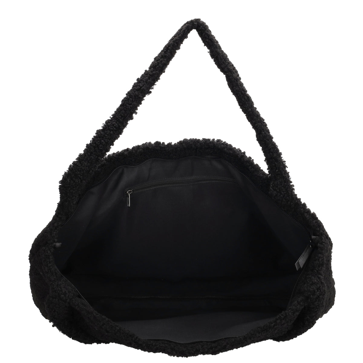 Teddyshopper XXL 60x36cm in Schwarz mit Reißverschluss - leder-accessoires.com
