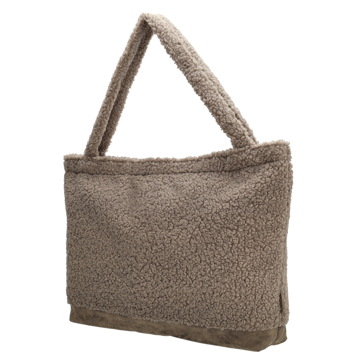Teddyshopper XXL 60x36cm in Taupe mit Reißverschluss - leder-accessoires.com