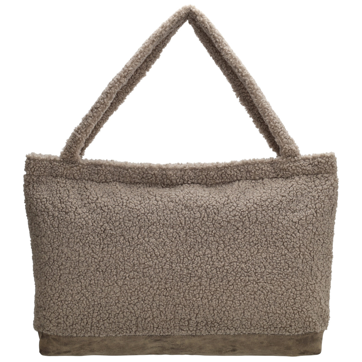 Teddyshopper XXL 60x36cm in Taupe mit Reißverschluss - leder-accessoires.com