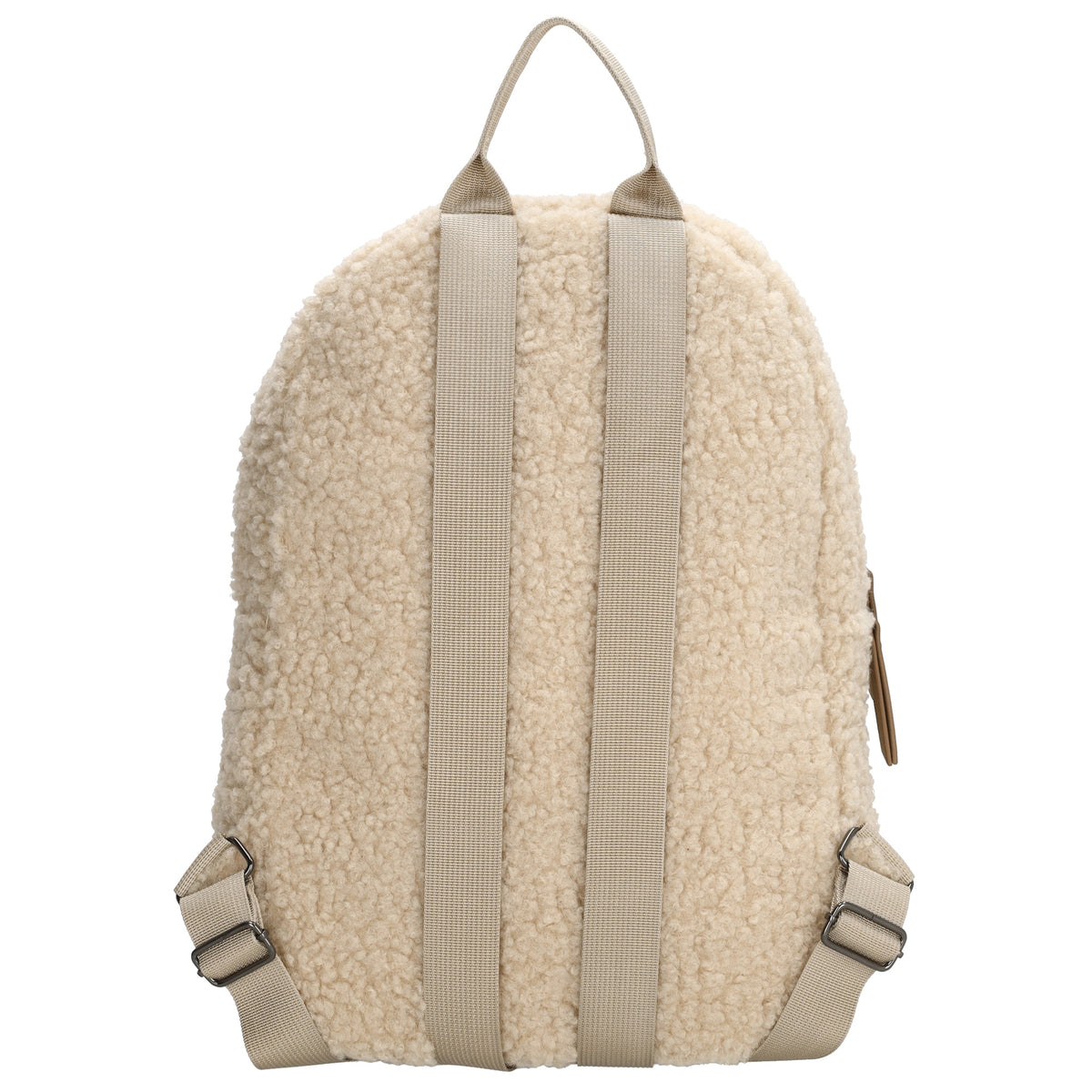 Teddyrucksack 25,5x36cm in Creme|Beige mit Reißverschluss - leder-accessoires.com