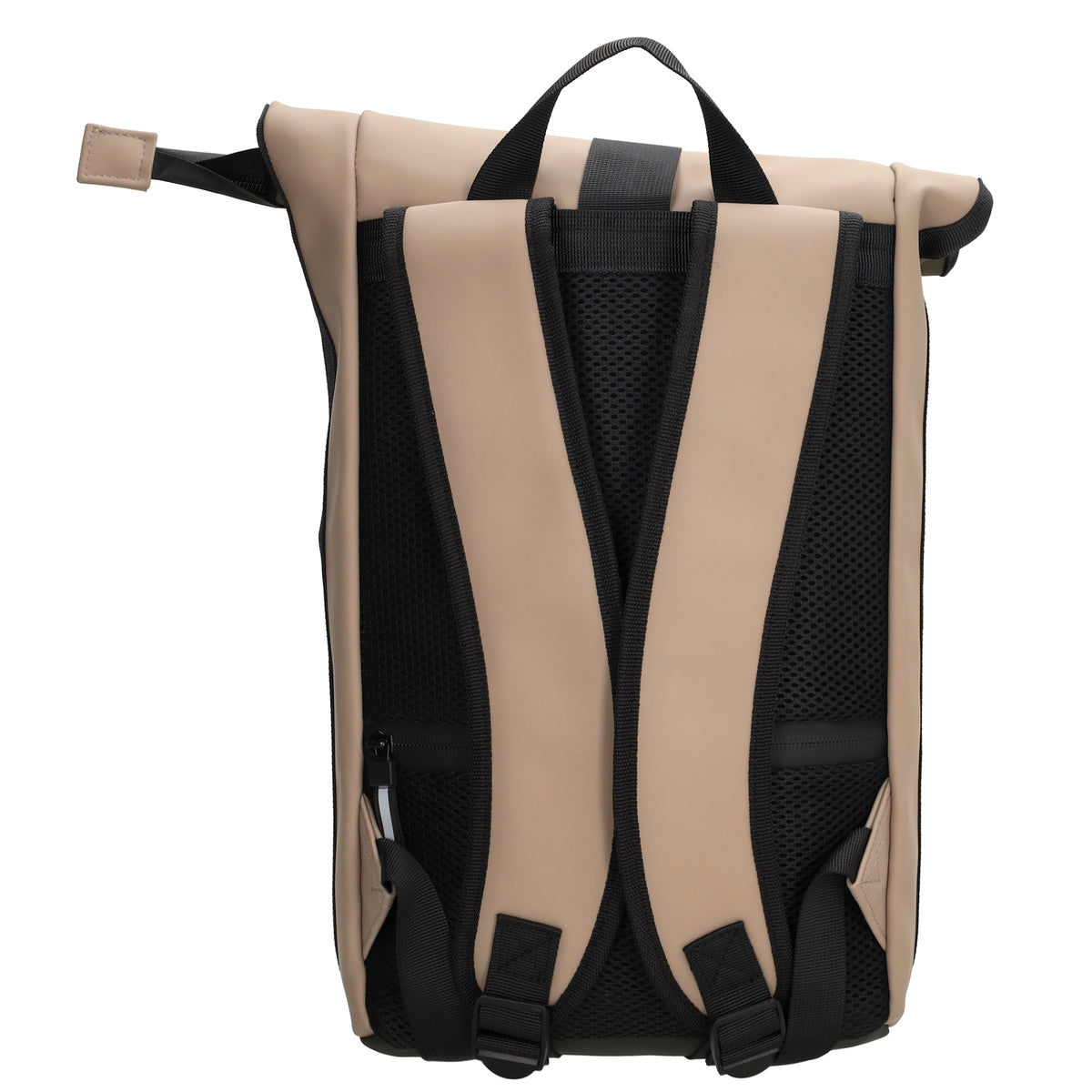 Rolltoprucksack 42x28x10cm in Olive|Khaki Multicolor mit Klickverschluss - leder-accessoires.com