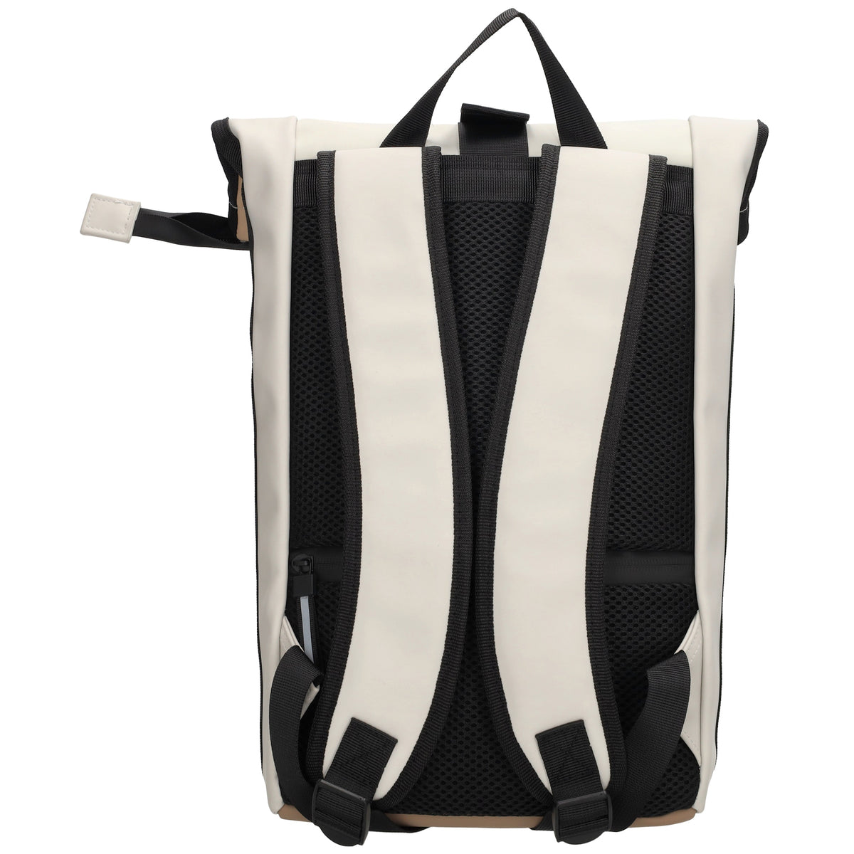 Rolltoprucksack 42x28x10cm in Beige Multicolor mit Klickverschluss - leder-accessoires.com