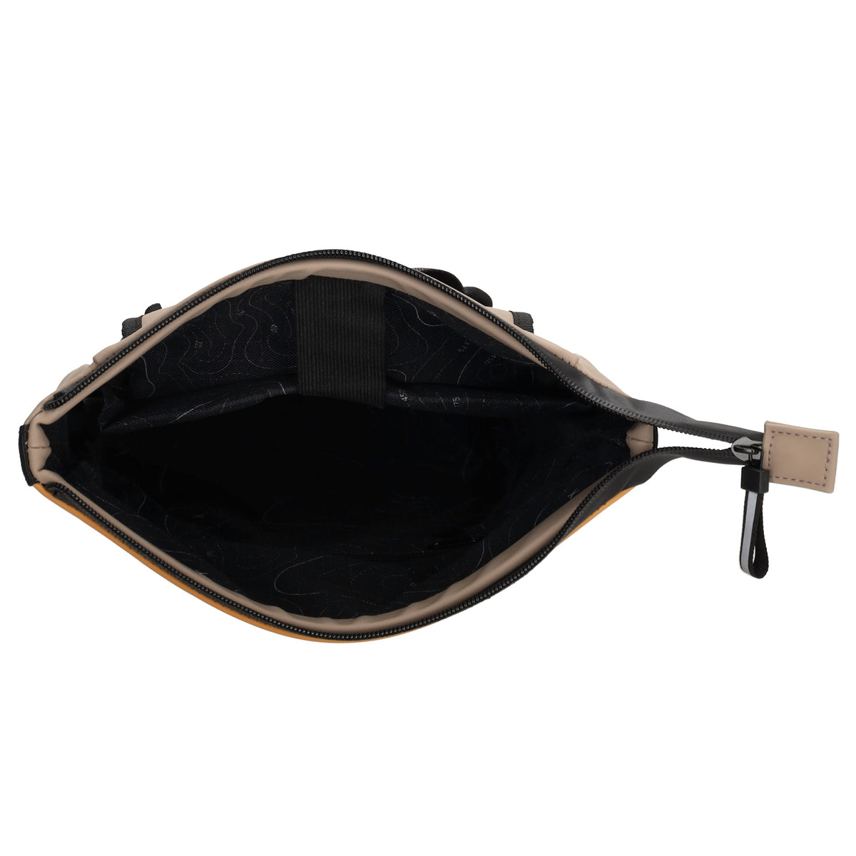 Rolltoprucksack 42x28x10cm in Ockergelb Multicolor mit Klickverschluss - leder-accessoires.com