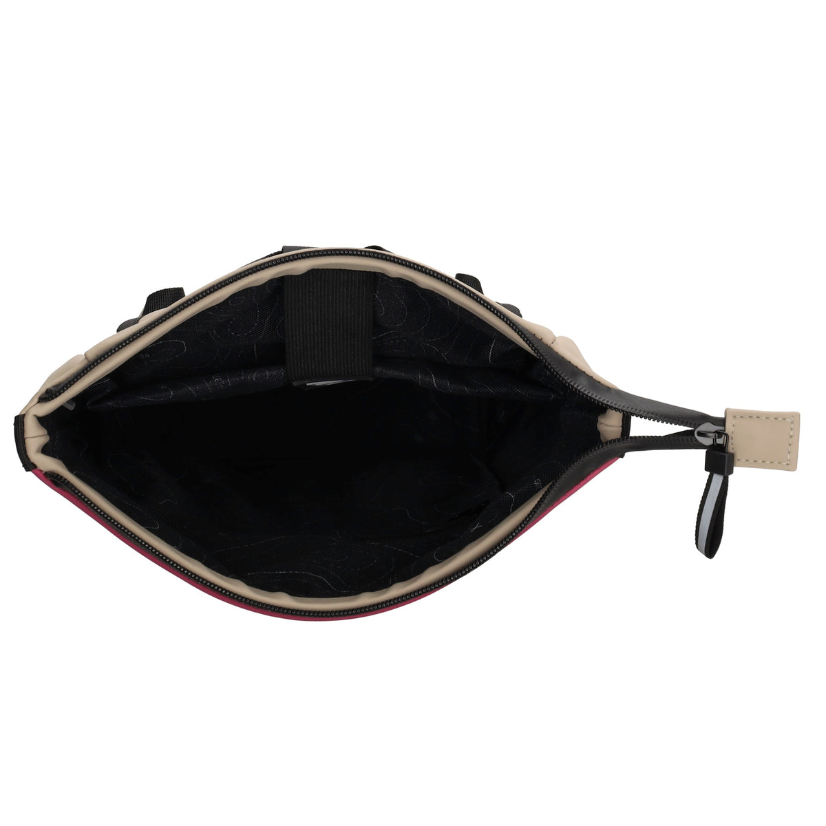 Rolltoprucksack 42x28x10cm in Pink|Petrol Multicolor mit Klickverschluss - leder-accessoires.com