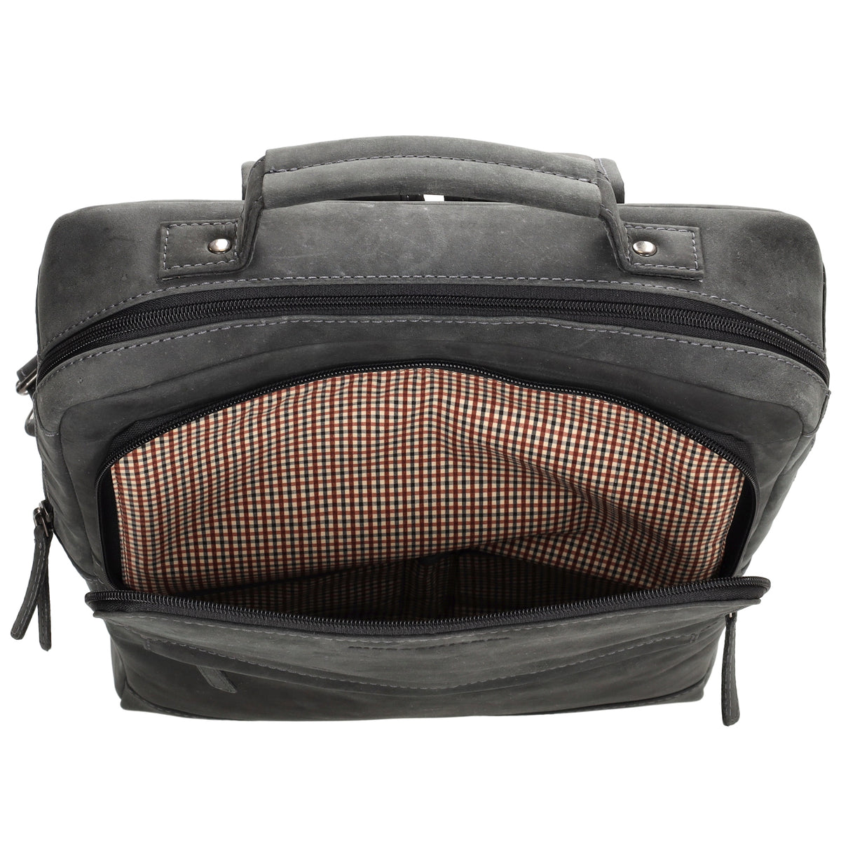 Businessrucksack 30x 41cm in Schwarz aus Leder - leder-accessoires.com