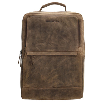 Businessrucksack 30x 41cm in Braun aus Leder - leder-accessoires.com