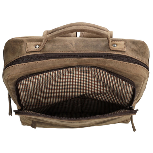 Businessrucksack 30x 41cm in Braun aus Leder - leder-accessoires.com