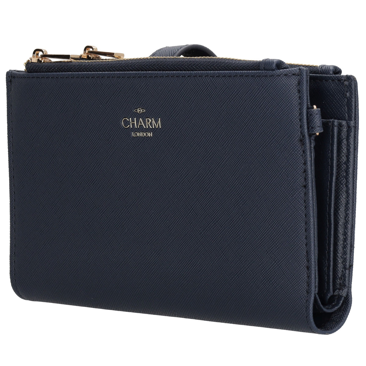 Börse|Handytasche 12x18,5cm in Blau mit Umhängeriemen - leder-accessoires.com
