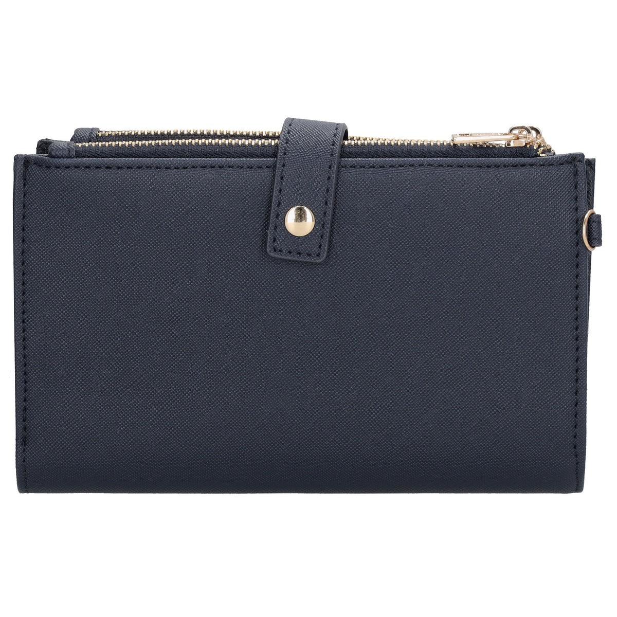 Börse|Handytasche 12x18,5cm in Blau mit Umhängeriemen - leder-accessoires.com
