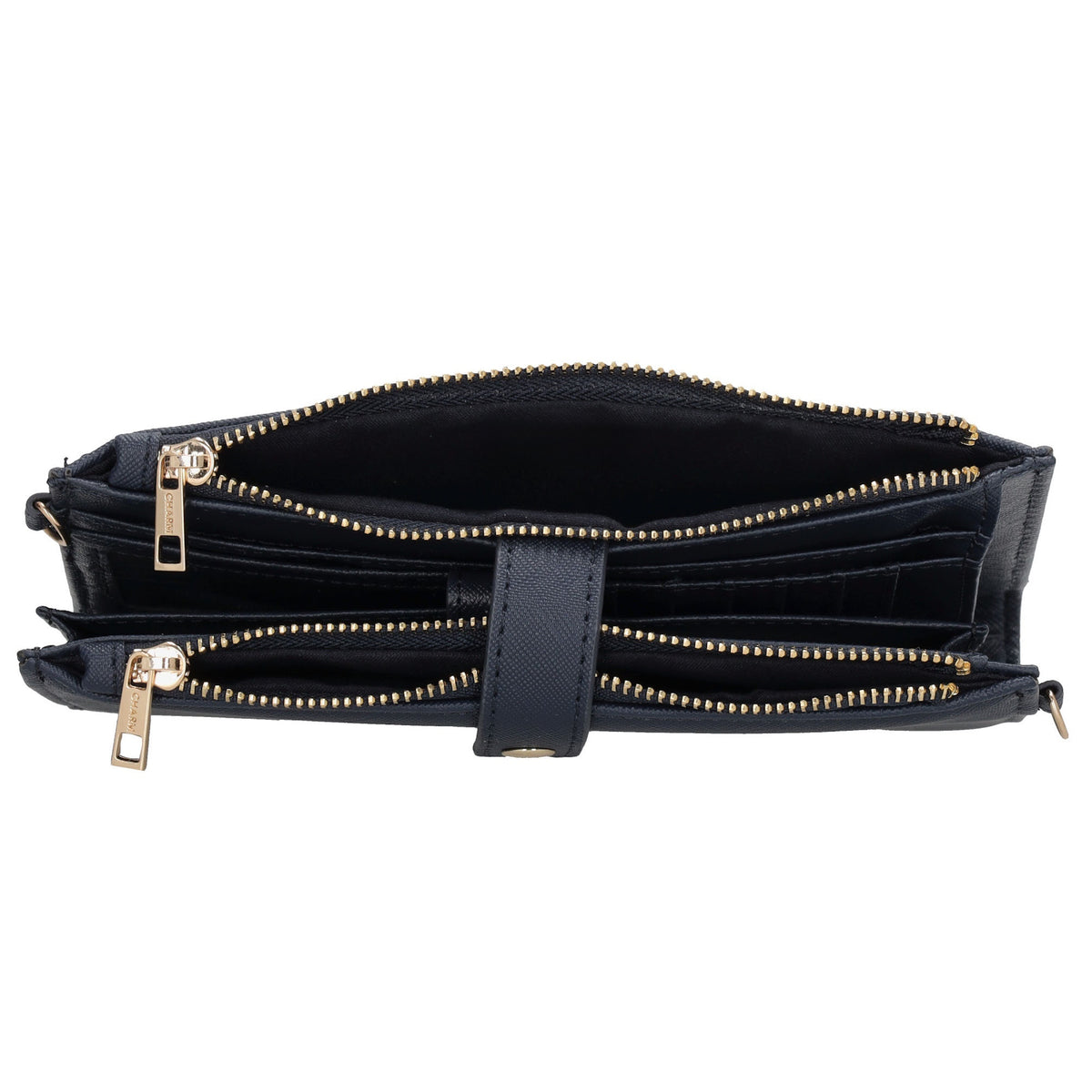 Börse|Handytasche 12x18,5cm in Blau mit Umhängeriemen - leder-accessoires.com