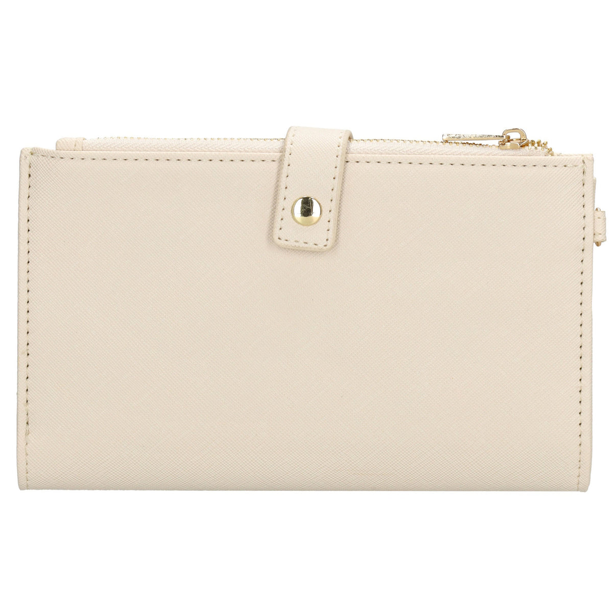 Börse|Handytasche 12x18,5cm in Creme mit Umhängeriemen - leder-accessoires.com