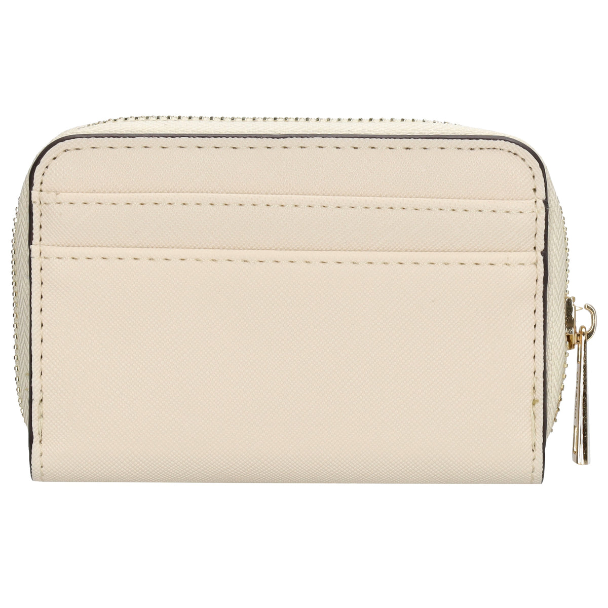 Börse|Kartenetui 12,5x8,5cm in Creme mit Reißverschluss - leder-accessoires.com