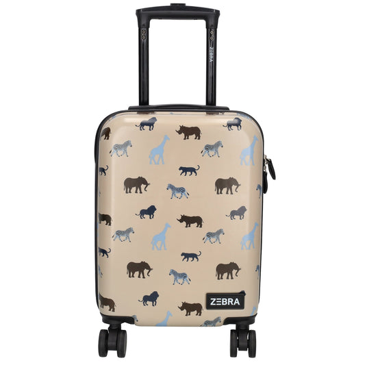 Reisetrolley "Tiere|Safari" 4-Rad 47cm in Kamel - leder-accessoires.com