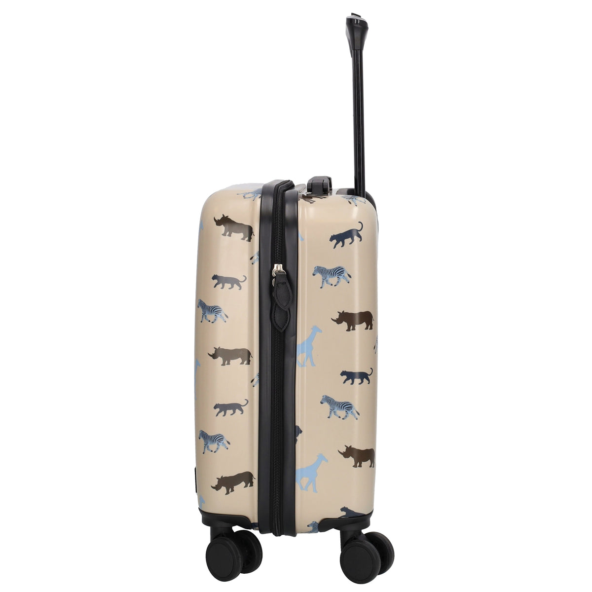 Reisetrolley "Tiere|Safari" 4-Rad 47cm in Kamel - leder-accessoires.com