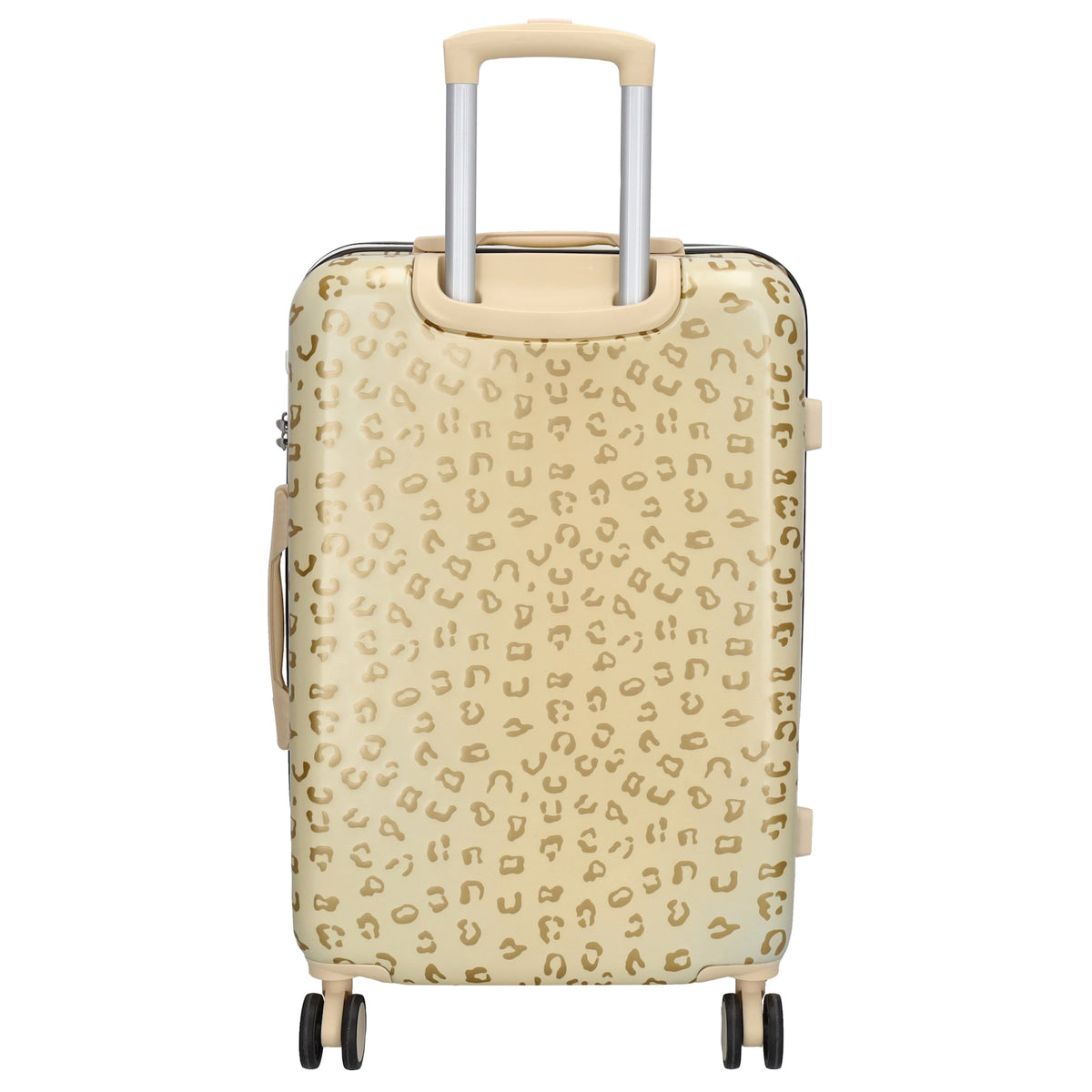 Reisetrolley|Hartschale 66cm in Gold|Zebra mit 4-Rad - leder-accessoires.com