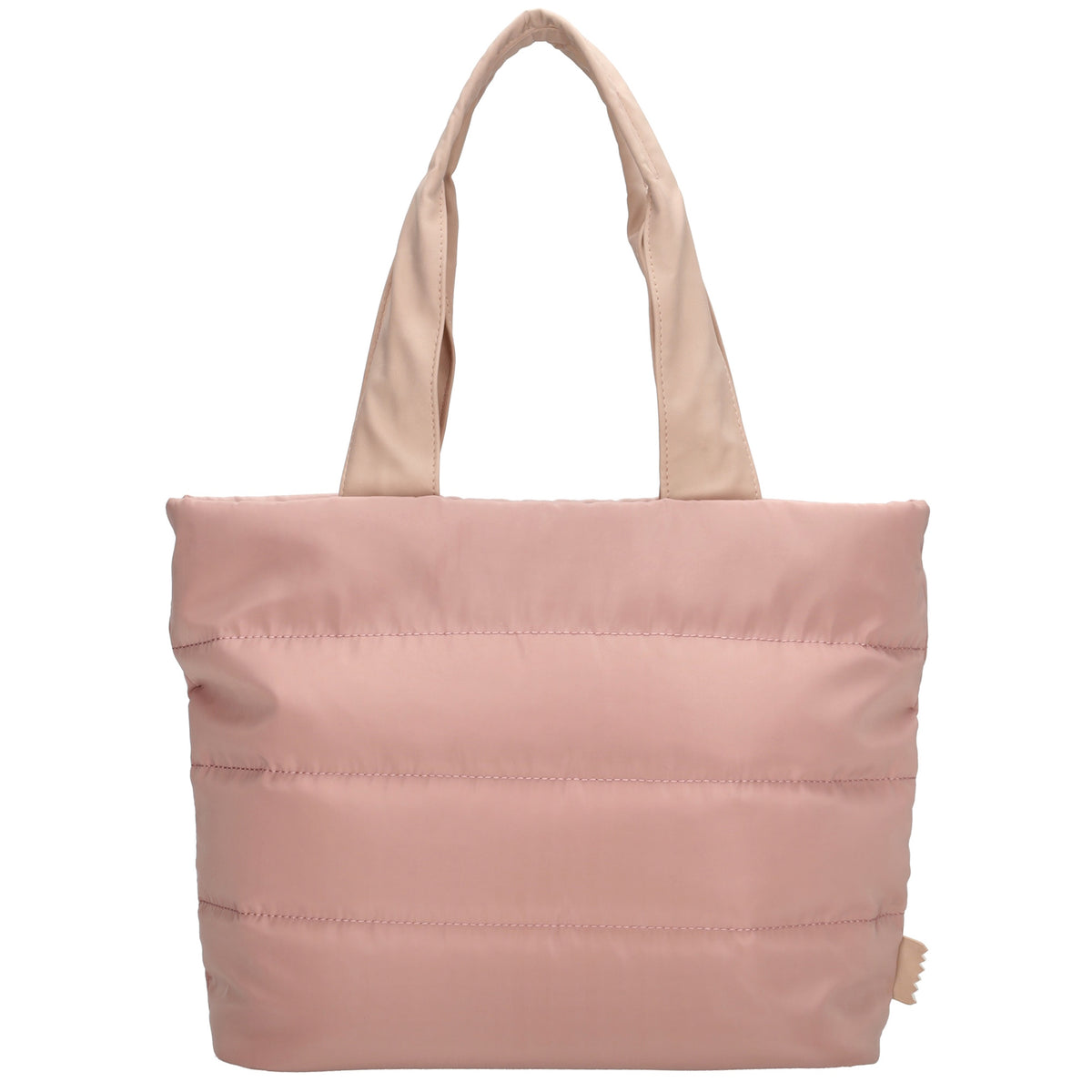 Shopper gesteppt 42x30cm in Altrosa aus Kunstleder - leder-accessoires.com