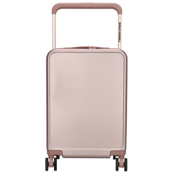 Reisetrolley|Handgepäck in Champagner mit 4-Rad und USB Anschluss - leder-accessoires.com