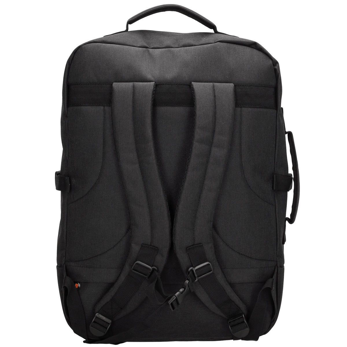 Rucksack-|Reisetaschenfunktion 36 x 50cm in Schwarz mit Reißverschluss - leder-accessoires.com
