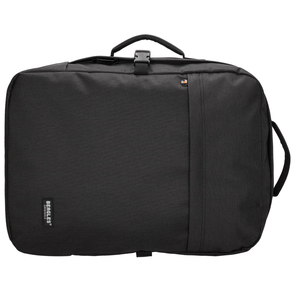 Rucksack-|Reisetaschenfunktion 36 x 50cm in Schwarz mit Reißverschluss - leder-accessoires.com