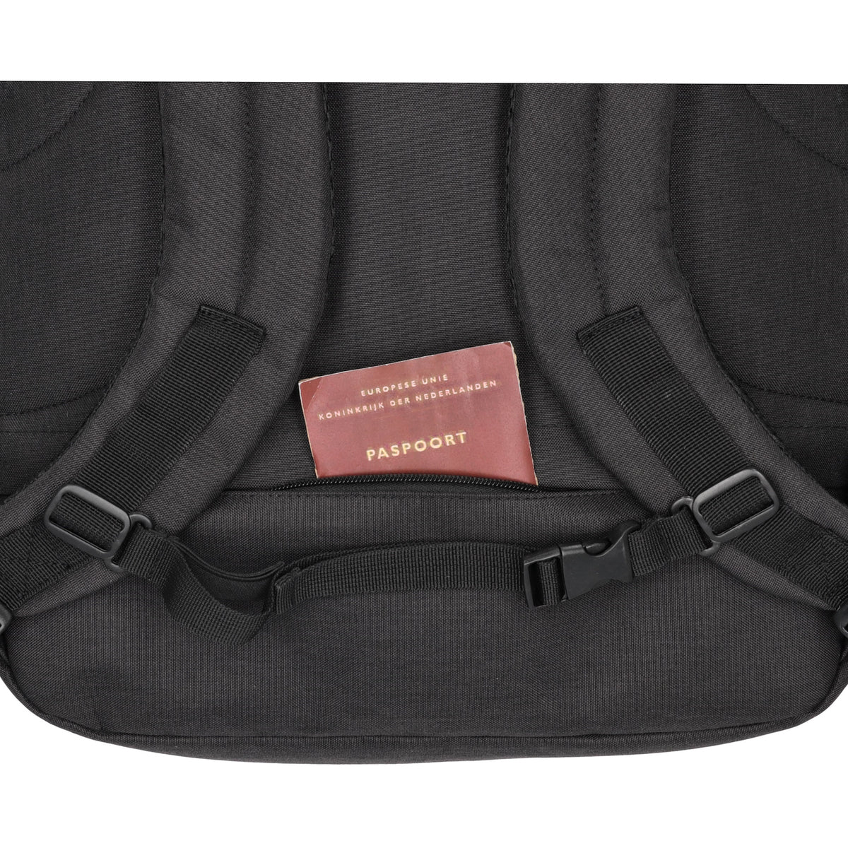 Rucksack-|Reisetaschenfunktion 36 x 50cm in Schwarz mit Reißverschluss - leder-accessoires.com