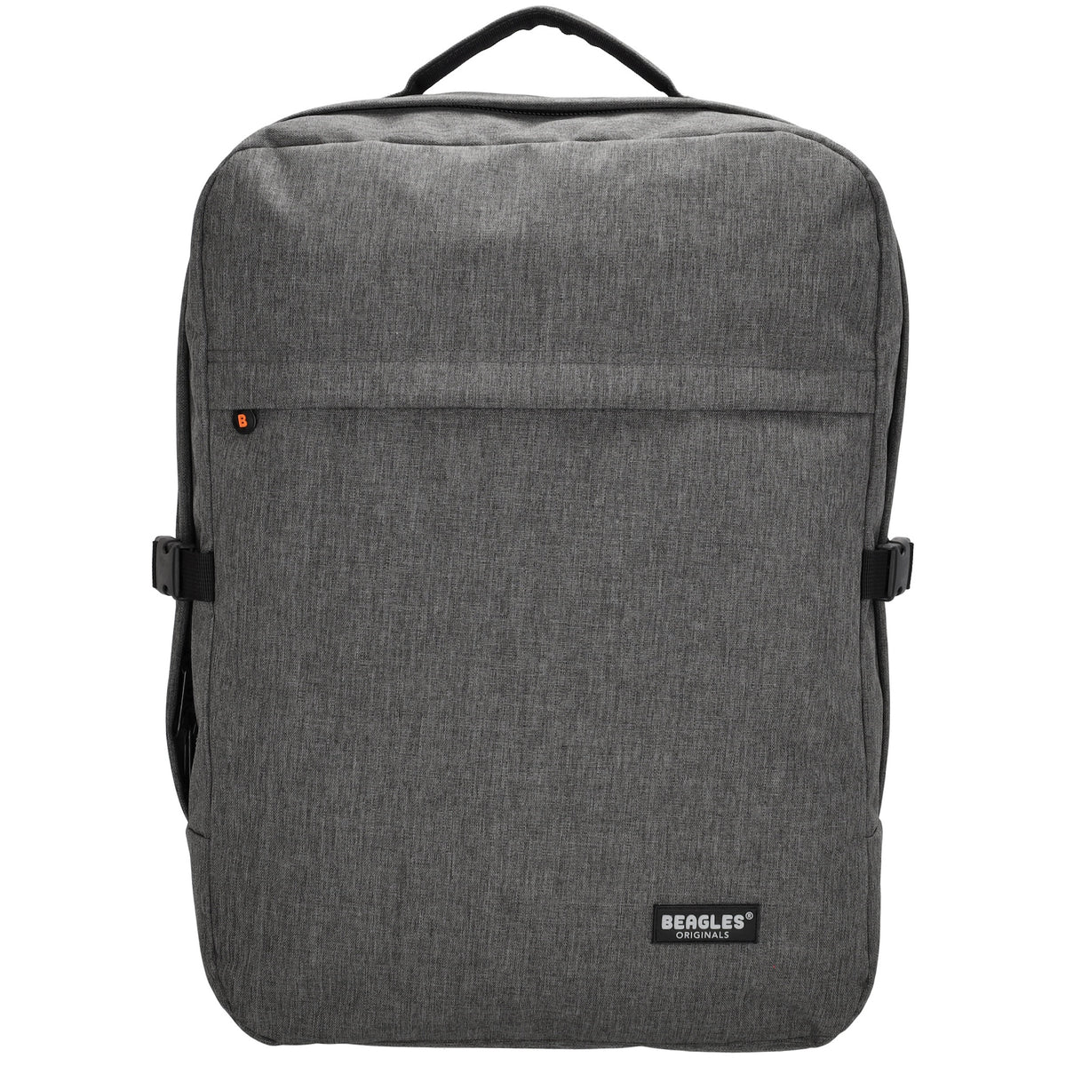 Rucksack-|Reisetaschenfunktion 36 x 50cm in Grau mit Reißverschluss - leder-accessoires.com