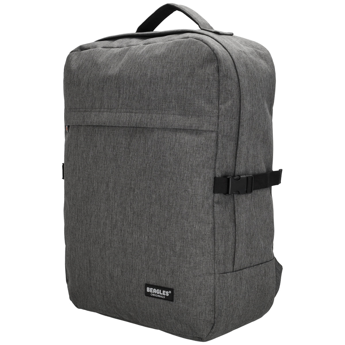 Rucksack-|Reisetaschenfunktion 36 x 50cm in Grau mit Reißverschluss - leder-accessoires.com
