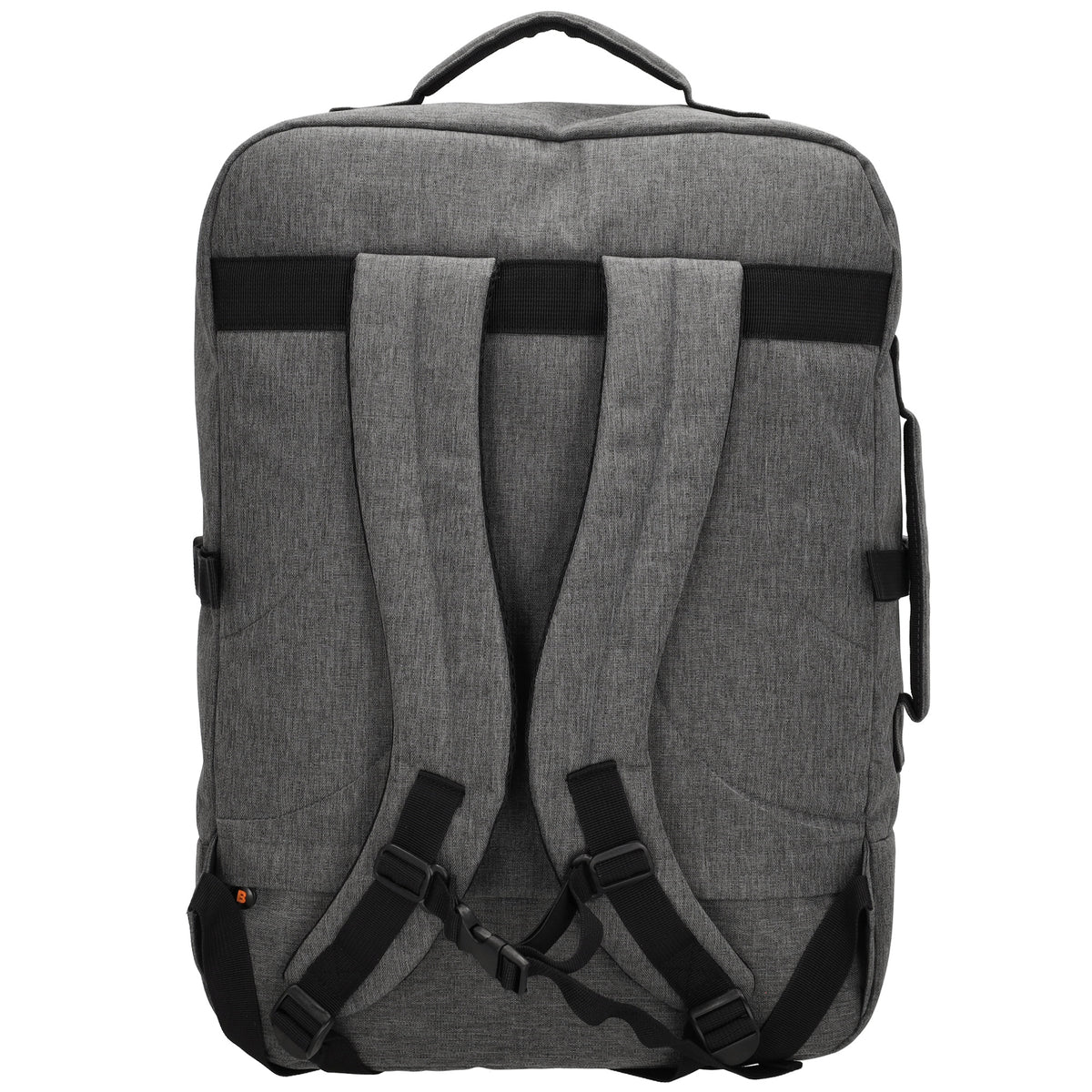 Rucksack-|Reisetaschenfunktion 36 x 50cm in Grau mit Reißverschluss - leder-accessoires.com