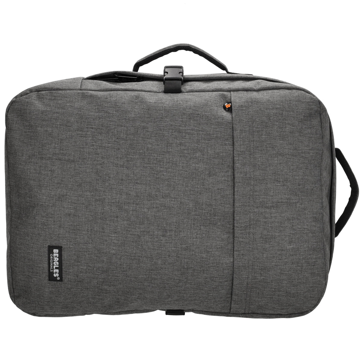 Rucksack-|Reisetaschenfunktion 36 x 50cm in Grau mit Reißverschluss - leder-accessoires.com
