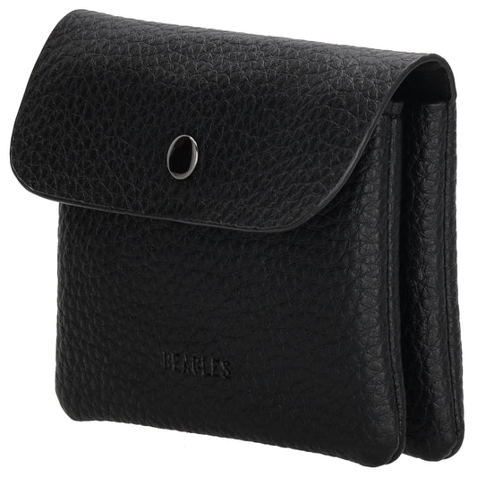 Geldbörse 10x9cm mit Überschlag in weichem Leder - leder-accessoires.com