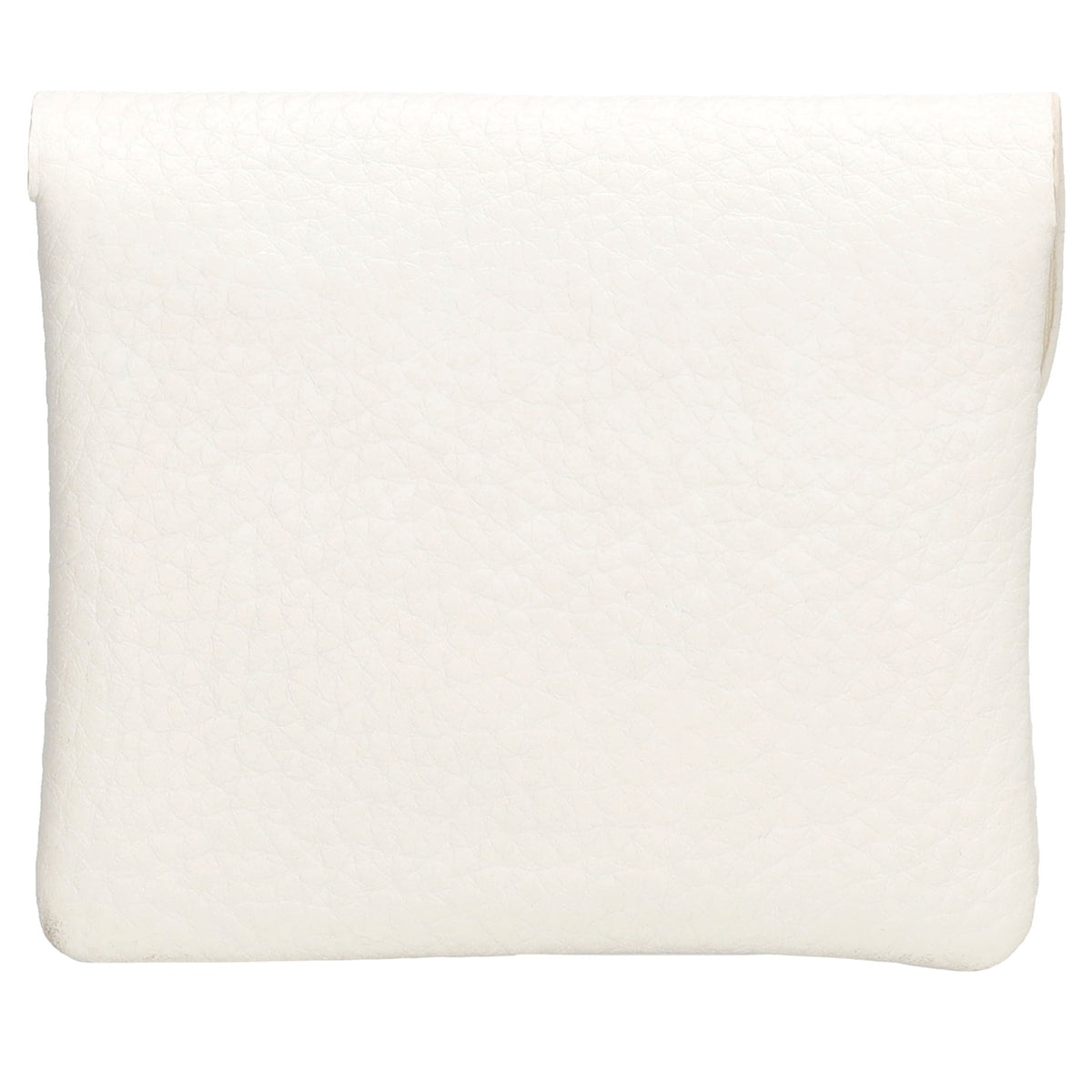 Geldbörse 10x9cm in Weiß mit Überschlag in weichem Leder - leder-accessoires.com