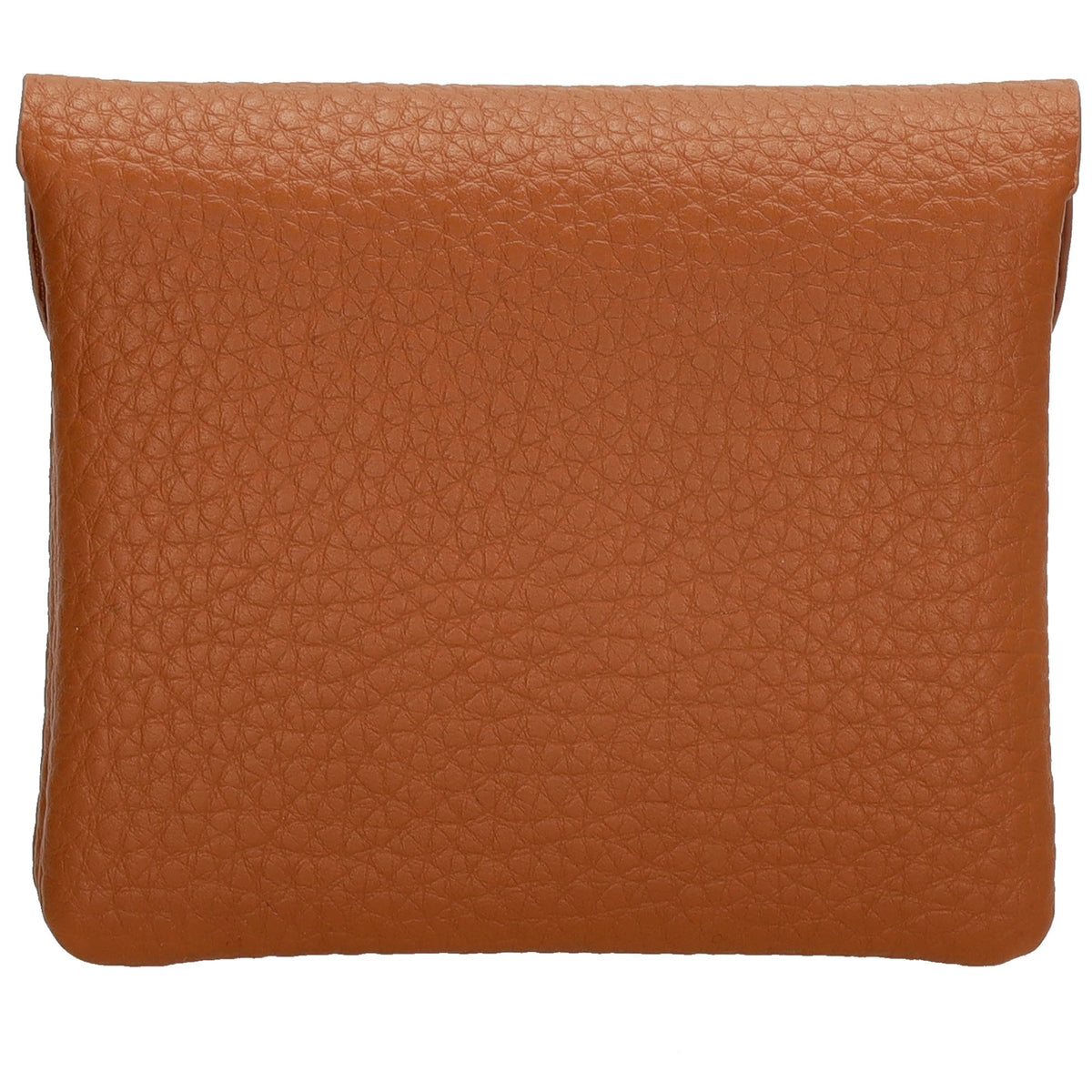 Geldbörse 10x9cm in Cognac mit Überschlag in weichem Leder - leder-accessoires.com
