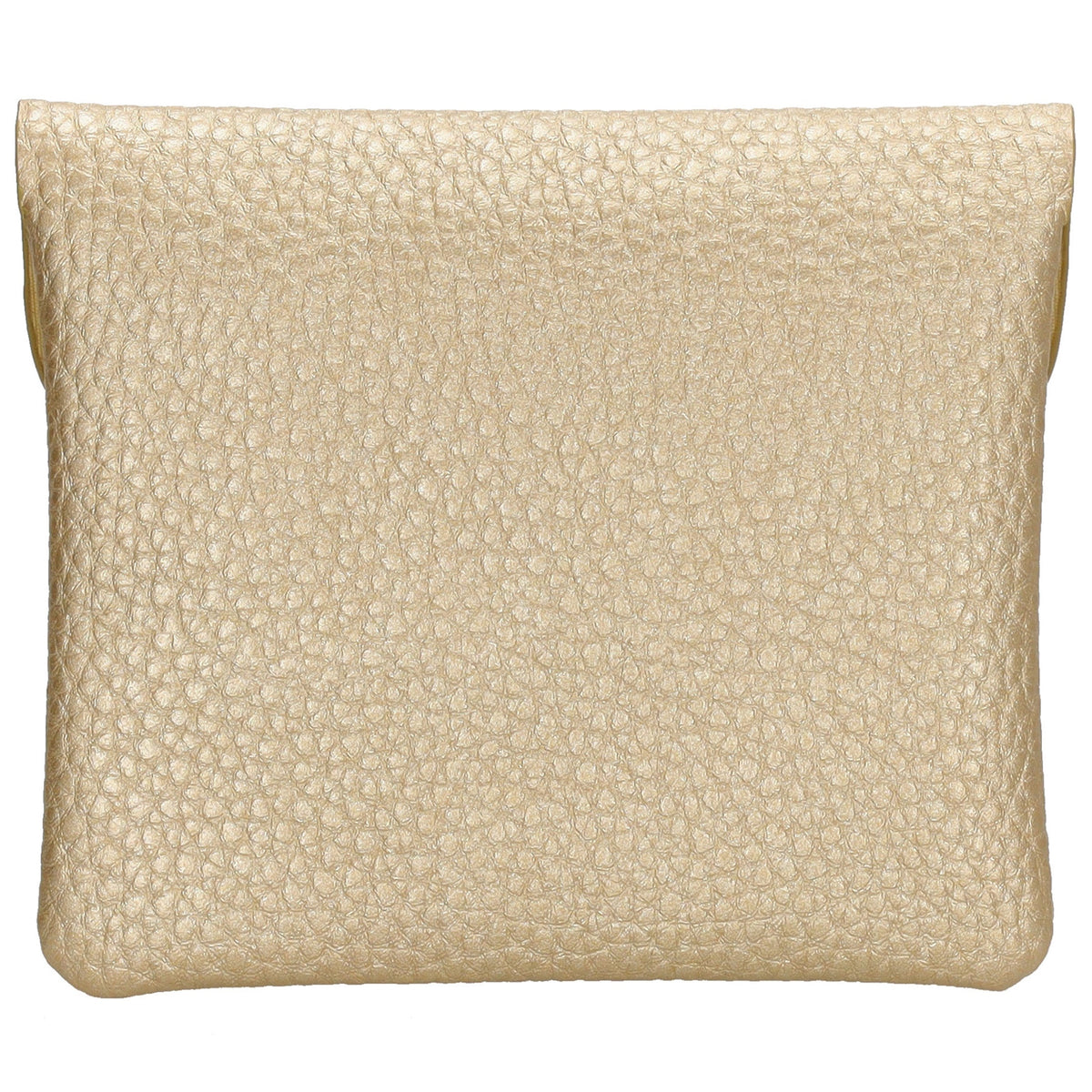 Geldbörse 10x9cm in Gold mit Überschlag in weichem Leder - leder-accessoires.com