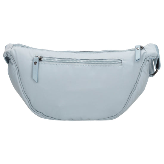 Hellblaue Bodybag 39x18 cm – Wattierte Tasche - leder-accessoires.com