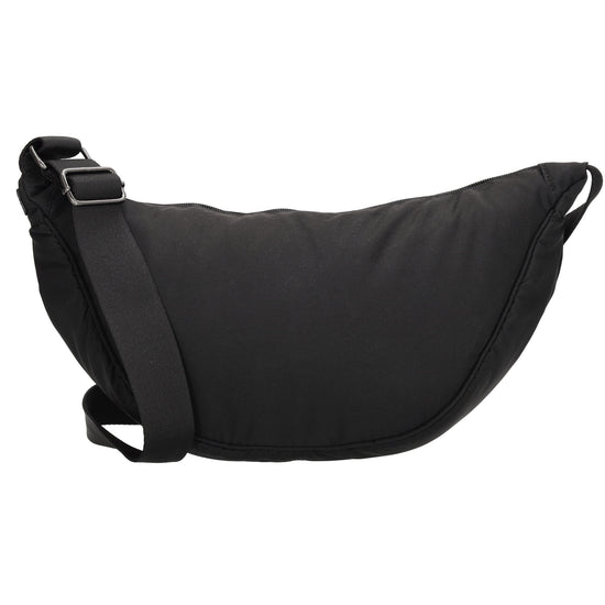 Bodybag 39x18cm in Schwarz mit Reißverschluss - leder-accessoires.com