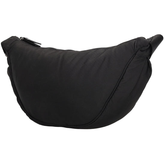 Bodybag 39x18cm in Schwarz mit Reißverschluss - leder-accessoires.com