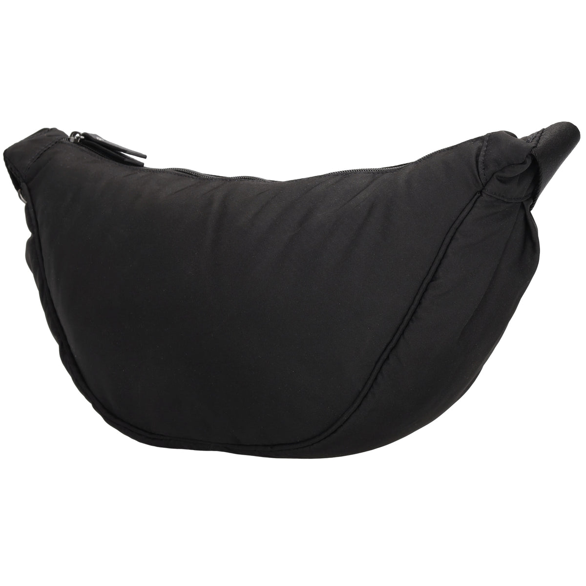 Bodybag 39x18cm in Schwarz mit Reißverschluss - leder-accessoires.com
