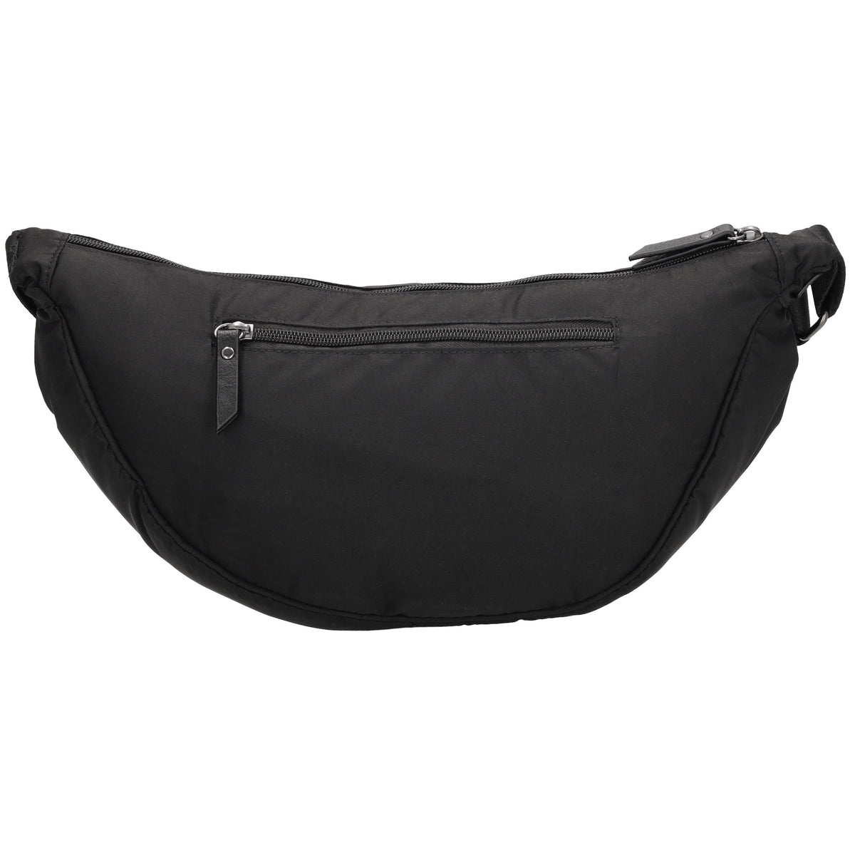 Bodybag 39x18cm in Schwarz mit Reißverschluss - leder-accessoires.com
