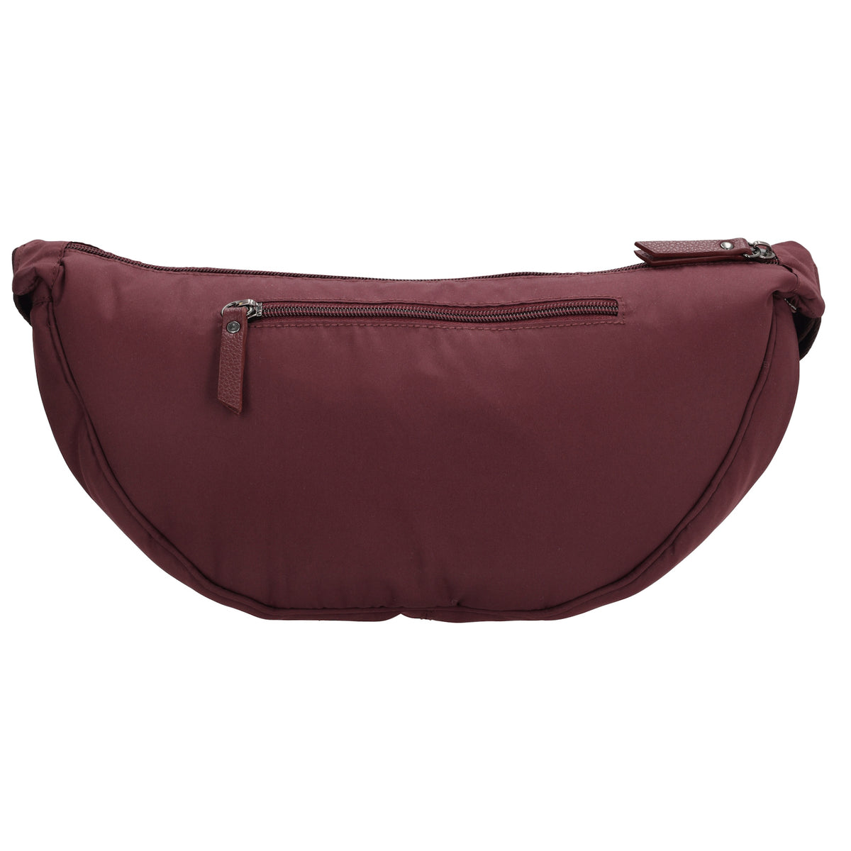 Bodybag 39x18cm in Weinrot|Burgunder mit Reißverschluss - leder-accessoires.com